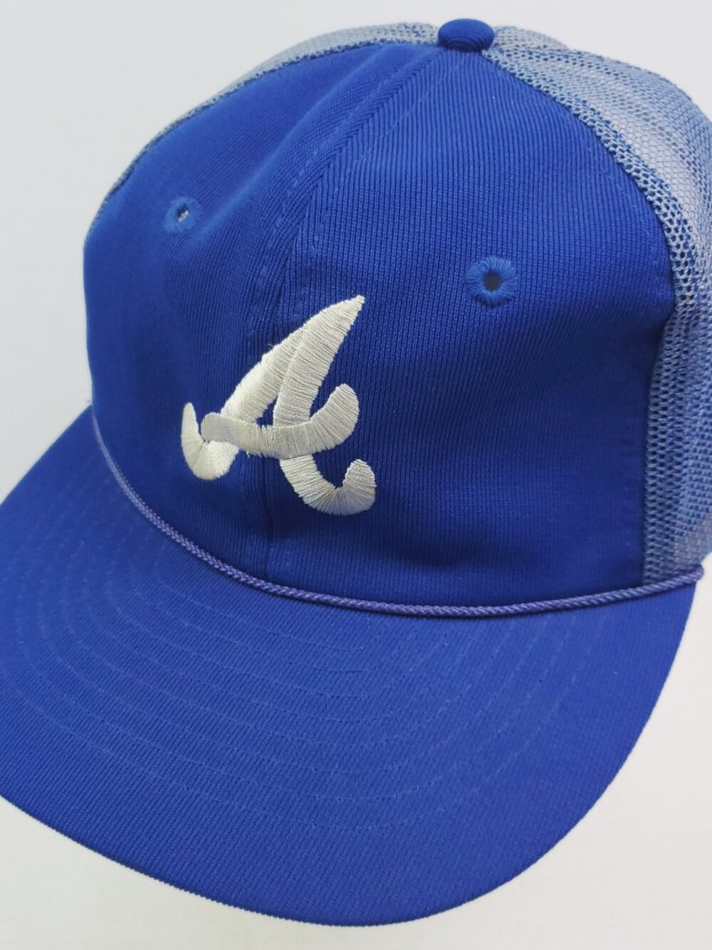 Atlanta Braves Vintage Snapback Hat Embroidered Corded Mesh Twins MLB